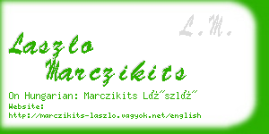 laszlo marczikits business card